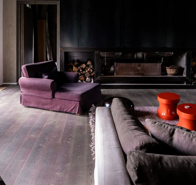 Le Manoir Saint- Laurent - Salon principal avec cheminée