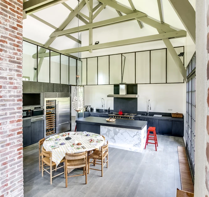 Le Manoir Saint- Laurent - Séjour & Cuisine