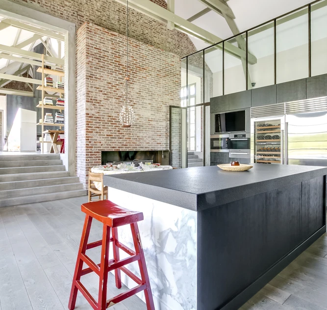 Le Manoir Saint- Laurent - Séjour & Cuisine