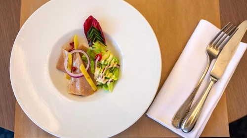 Plat Restaurant Le Saint Vincent - Elema Hotels Beauvais