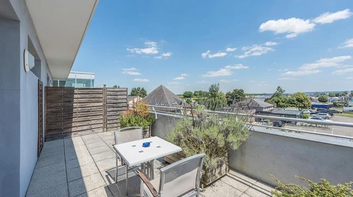 Terrasse en chambre - Elema Hotels Beauvais