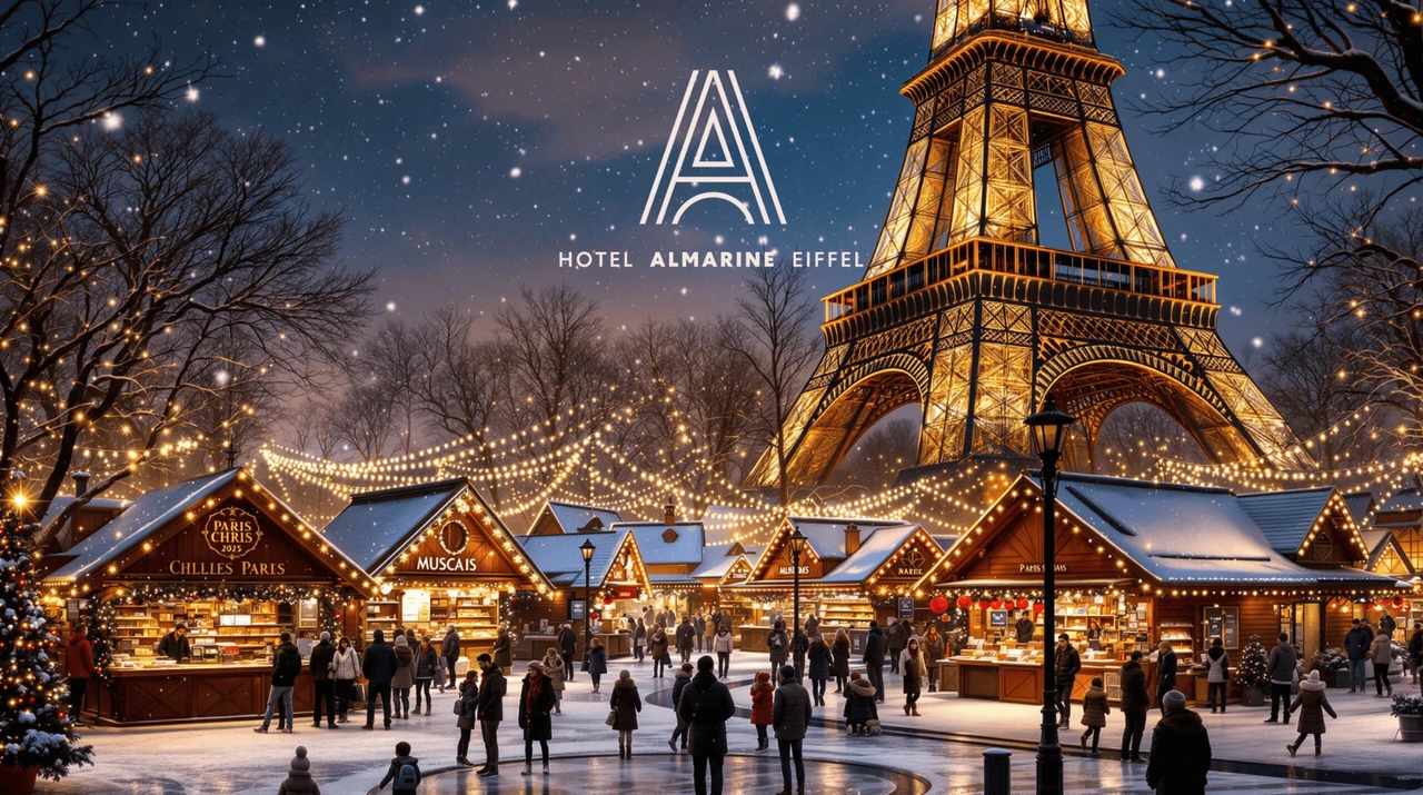 Experience the magic of the festive season in Paris from the Almarine Eiffel Hotel by Malone