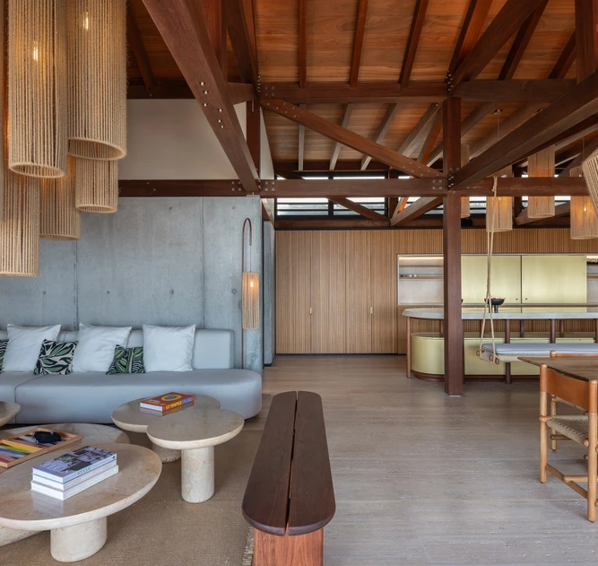 Le Manoir Voltaire - Living & Kitchen