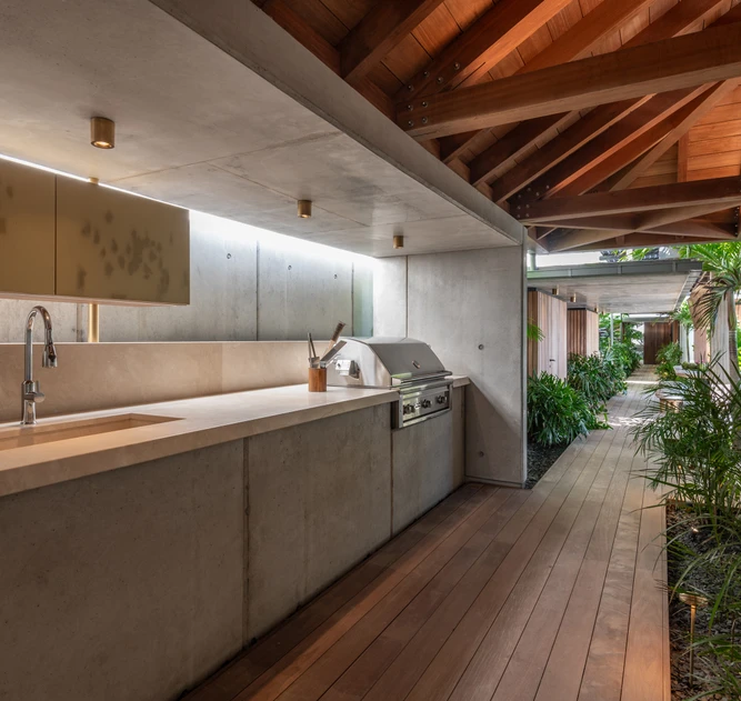 Le Manoir Voltaire - Living & Kitchen