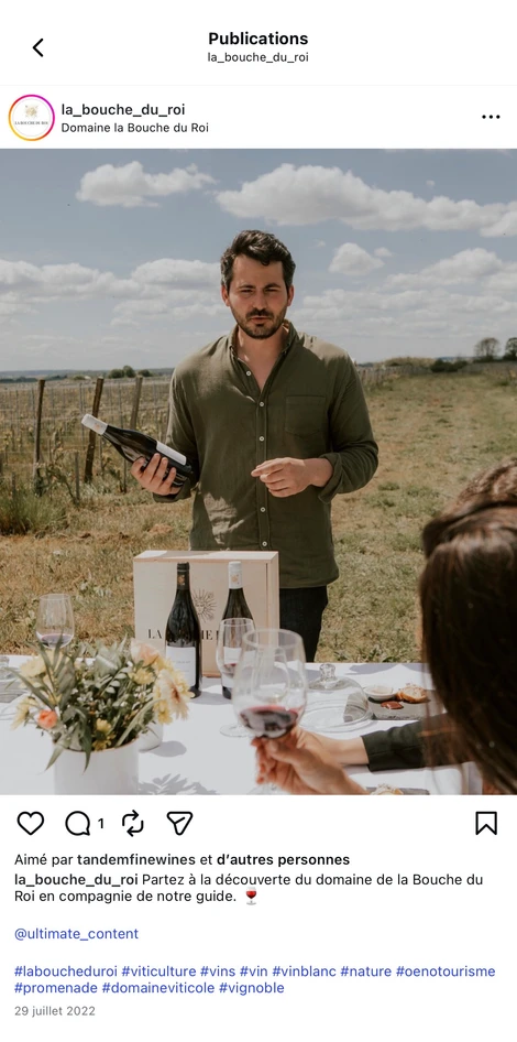 Ultimate Content - Client - La Bouche du Roi, Domaine Viticole