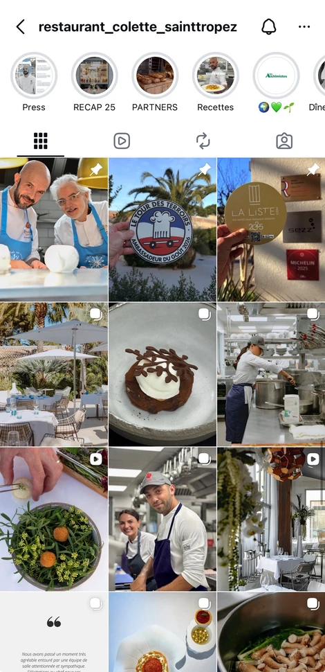 Ultimate Content - Client - Restaurant Colette, Saint-Tropez