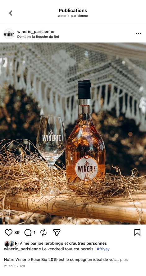 Ultimate Content - Client - La Winerie Parisienne, Maison de Vin Urbaine