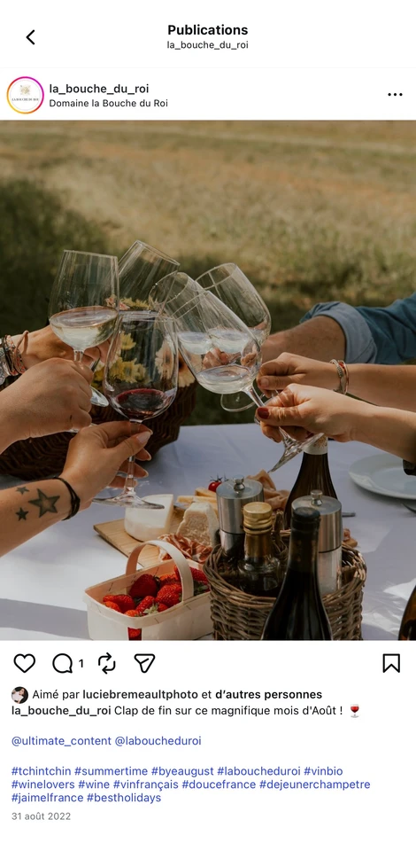 Ultimate Content - Client - La Bouche du Roi, Domaine Viticole