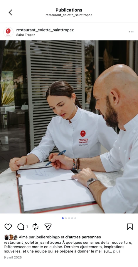 Ultimate Content - Client - Restaurant Colette, Saint-Tropez