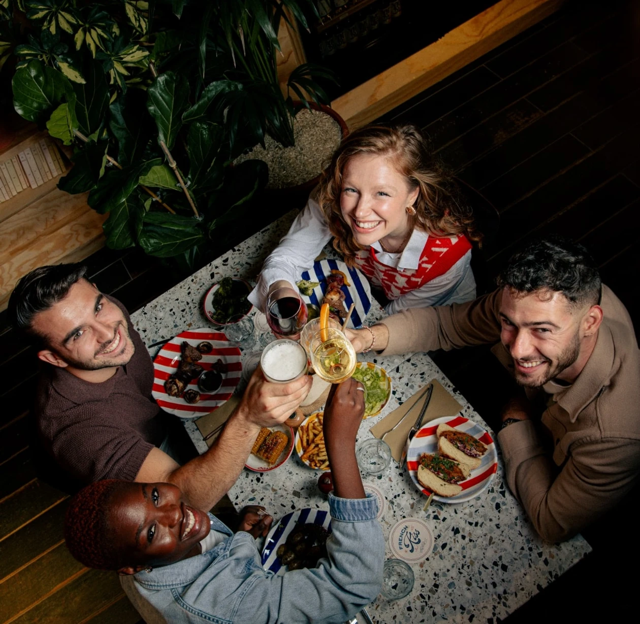 Eklo Hotels - Montpellier - Destination - Drink & eat the french way. we look forward to seeing you in a joyful guinguette atmosphere both inside and outside with our lovely secret garden and our pétanque court. enjoy a festive bar and homemade cuisine with seasonal products.